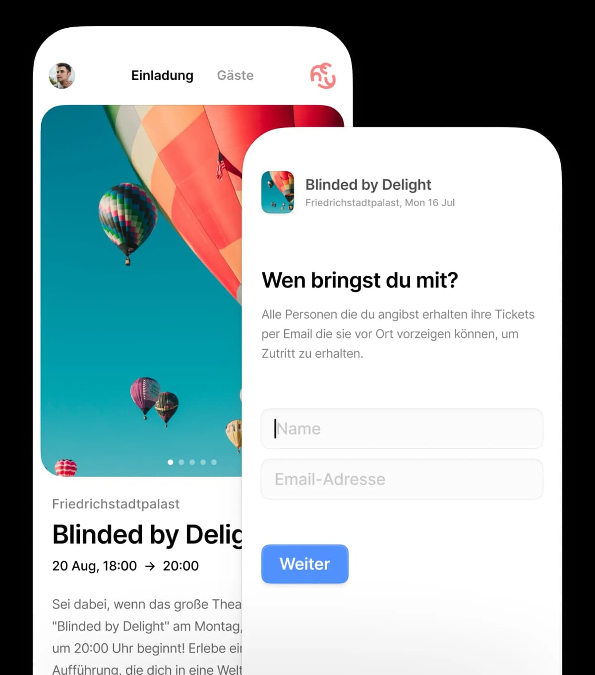 HeyInvite App Preview